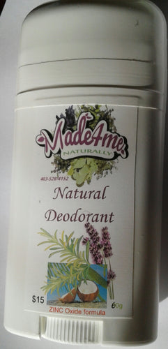 Natural Deodorant with ZINC