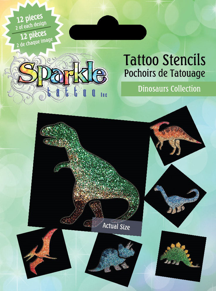 Tattoo Stencils Dinosaur Collection