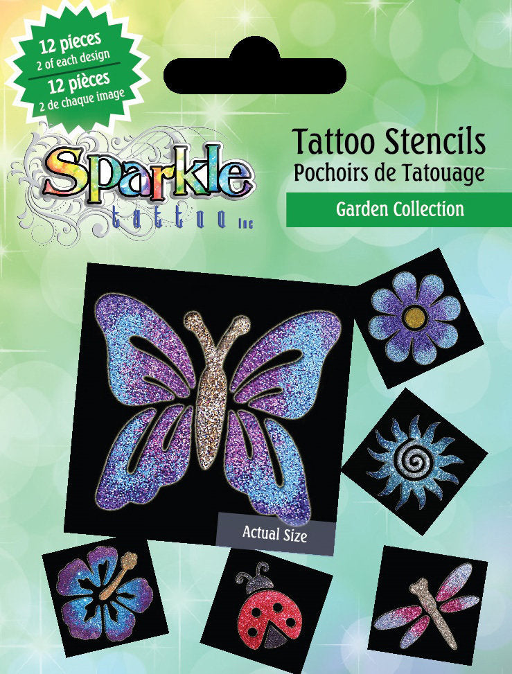 Tattoo Stencils Garden Collection