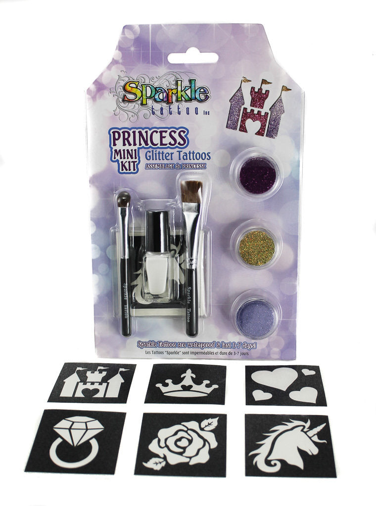 Girls Unicorn Glitter Tattoo Kit - Magical Unicorn Temporary Tattoo  Stencils Set | eBay